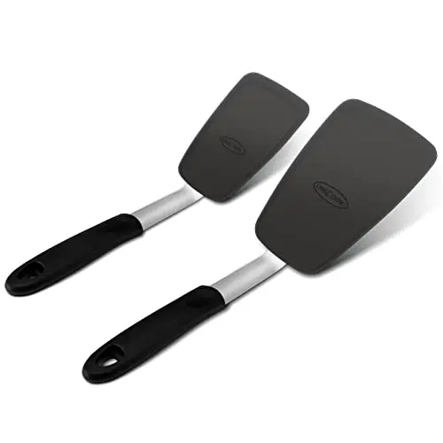 Unicook 2-pack silicone spatula set with flexible heads