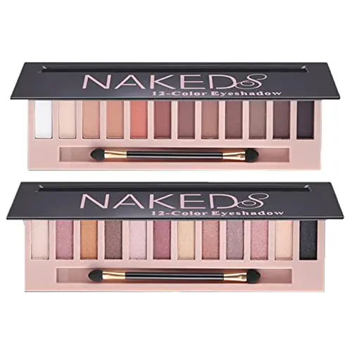 BestLand 2 Pack 12 Colors Makeup Nude Eyeshadow Palette set