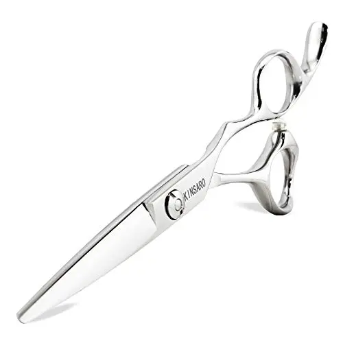 KINSARO professional hair cutting scissors with convex blades