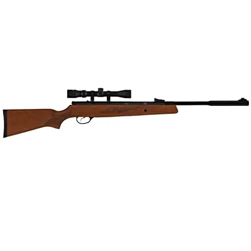 Hatsan Mod 95 break barrel air rifle with walnut stock and included scope