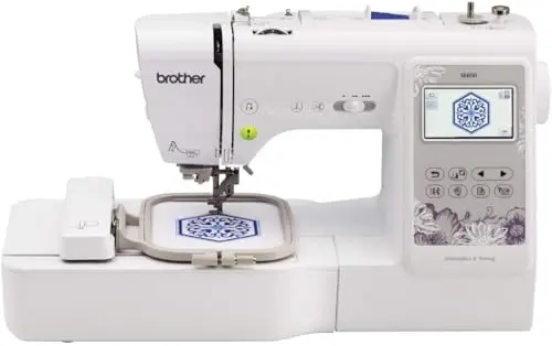 Brother SE600 sewing and embroidery machine with touchscreen display