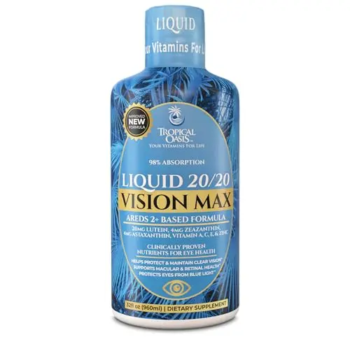 Liquid 20/20 Vision eye vitamin supplement bottle