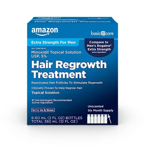 Amazon Basic Care 5% minoxidil topical solution for men