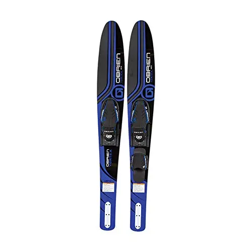 O'Brien Vortex Widebody Combo Water Skis in blue
