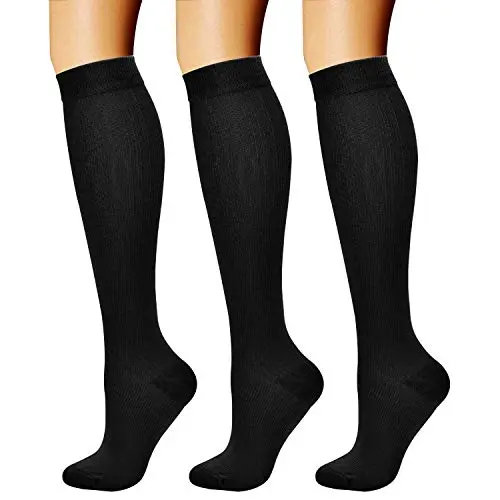 CHARMKING light compression socks for travel and daily wear