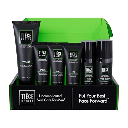Tiege Hanley Men's Skin Care Set with multiple products