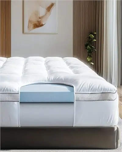 ViscoSoft 4 inch pillow top hybrid memory foam mattress topper for college