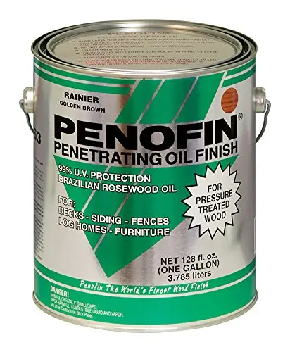 Penofin transparent oil-based stain for pressure treated wood
