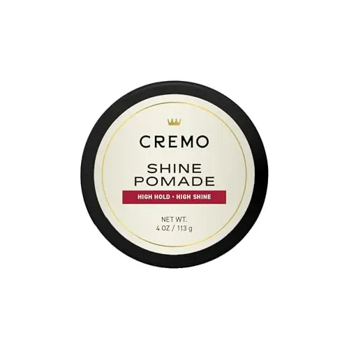 Cremo Hair Pomade in blue and silver container