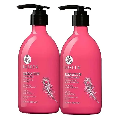 Luseta Keratin Shampoo and Conditioner set for damaged hair