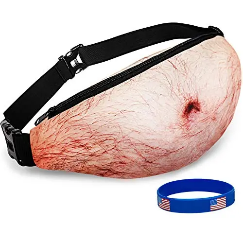 WISEDOM beer belly waist pack with 3D belly design
