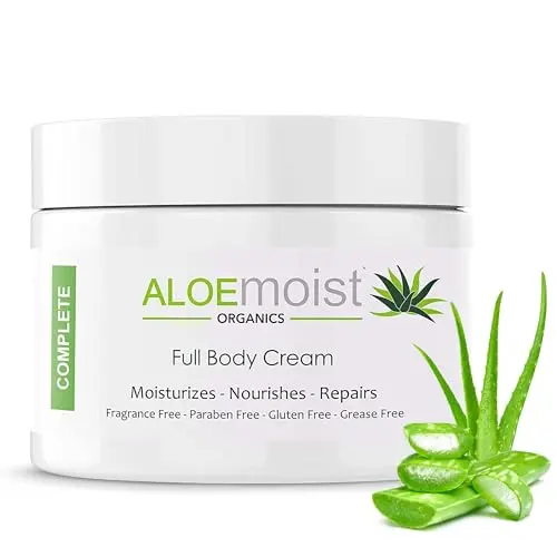 AloeMoist Organic Aloe Vera Lotion jar
