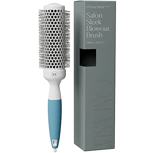 Osensia small ceramic ionic round brush for fine hair blowout