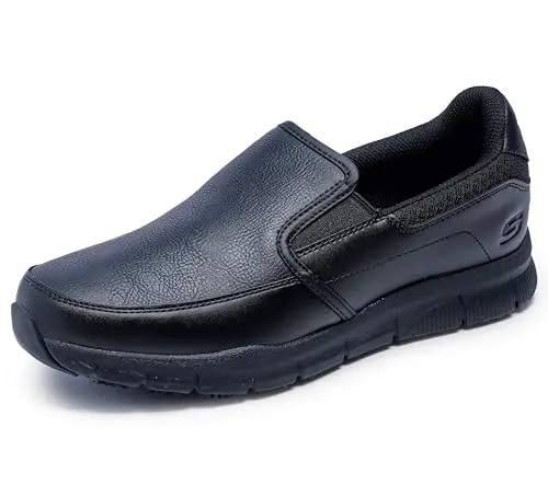 Skechers for Work Men's Nampa-Groton Slip On Food Service Shoe