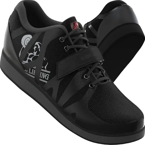 Nordic Lifting powerlifting shoes showing sturdy construction and elevated heel design