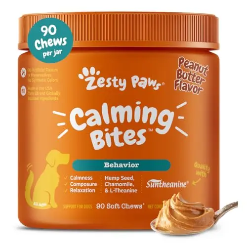 Zesty Paws Calming Chews for dogs composure support