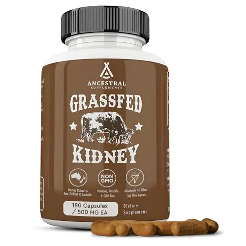 Ancestral Supplements beef kidney supplement bottle
