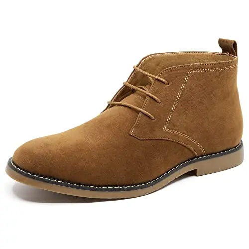 Metrocharm MC127 fashion ankle chukka boot in taupe color