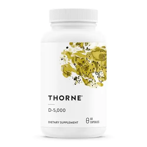 THORNE Vitamin D-5000 supplement bottle