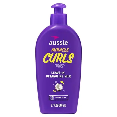 Aussie Miracle Curls Detangling Milk treatment bottle