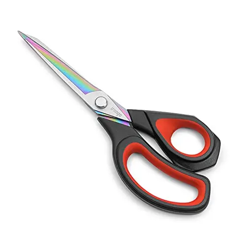 LIVINGO premium tailor scissors with titanium coating cutting fabric