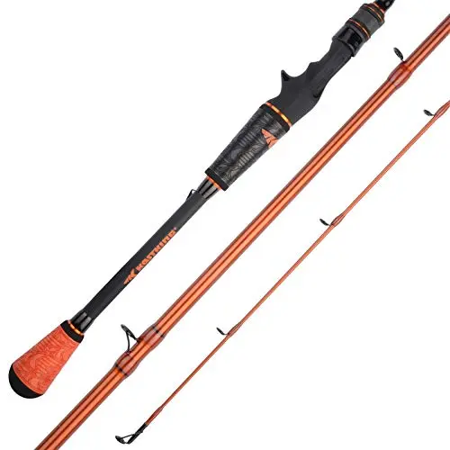 KastKing Speed Demon Pro casting rod with black and orange finish