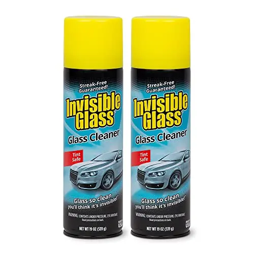 Invisible Glass foam cleaner aerosol can