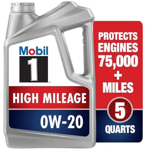 Mobil 1 High Mileage 0W-20 full synthetic motor oil