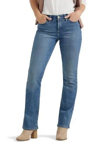 Lee Women's Ultra Lux Comfort Bootcut Jeans in majestic wash