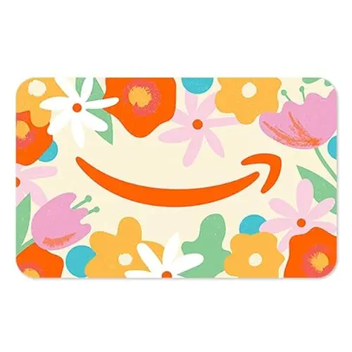 Amazon eGift card with floral bouquet design for Valentine's Day or romantic gifts
