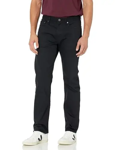 Amazon Essentials Straight-Fit Stretch Jeans showing the classic straight leg design
