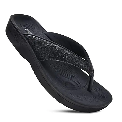 AEROTHOTIC women's orthopedic flip flops with arch support