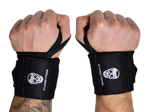 GYMREAPERS IPF-approved competition wrist wraps for heavy lifting