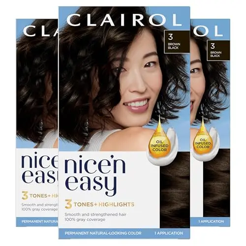 Clairol Nice'n Easy hair color in Brown Black