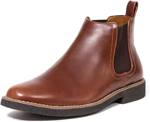 Deer Stags Rockland Dress Comfort Chelsea Boot in dark brown