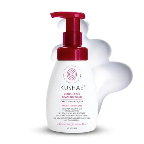 Kushae Gentle 2-in-1 Foaming Wash for feminine hygiene