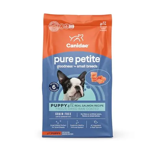 Canidae Pure Petite small breed puppy food bag with salmon recipe