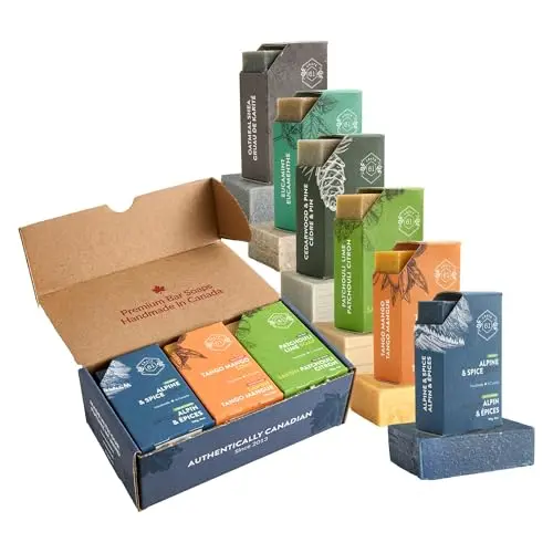 Crate 61 Organics natural bar soap for men with essential oils