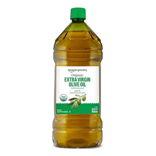 Amazon Grocery Organic Extra Virgin Olive Oil bottle