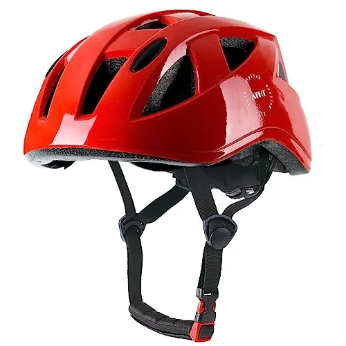 Atphfety kids bike helmet in black with ventilation ports
