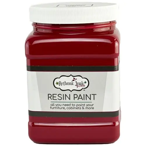 Rethunk Junk resin paint in barn door color with satin finish