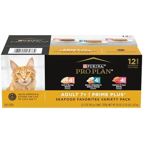 Purina Pro Plan Grain Free Senior Wet Cat Food can