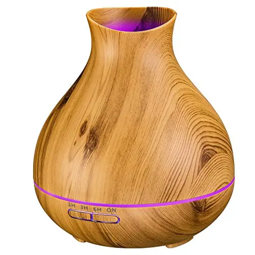 BZseed wood grain essential oil diffuser with large water capacity