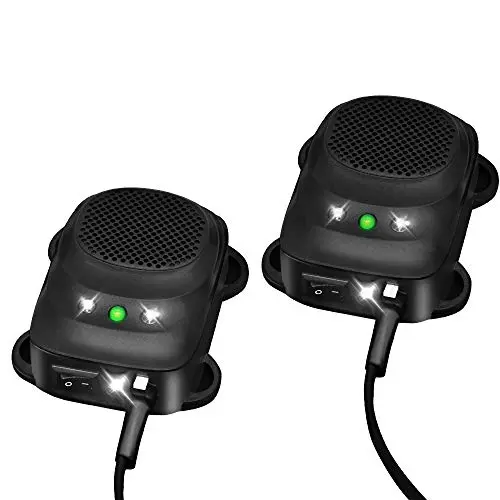 Loraffe two-pack ultrasonic rodent repellent for multiple vehicles