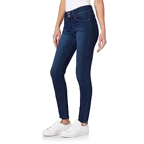 WallFlower Ultra Skinny Jeans in lake pure wash showing soft texture