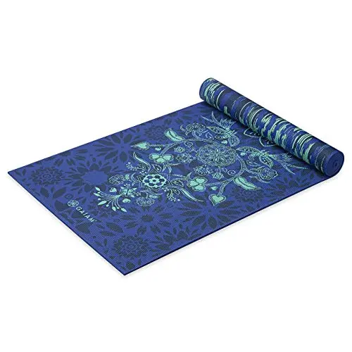 Gaiam Premium Print Yoga Mat with reversible design