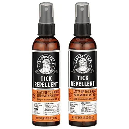 Grandpa Gus's Natural Tick Repellent Spray bottle