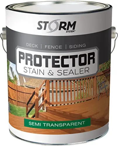 Storm System wood protector on pressure treated deck boards