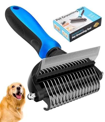 PEITA PET 2-in-1 undercoat rake and dematting comb