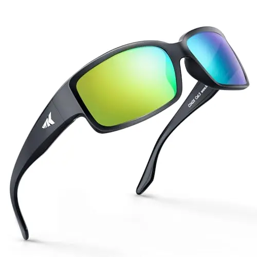 KastKing Skidaway polarized sport sunglasses with brown lenses